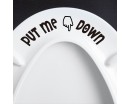PUT ME DOWN Bathroom Toilet Seat Vinyl Sticker